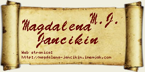 Magdalena Jančikin vizit kartica